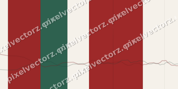 Glowing neon chart background in red and green