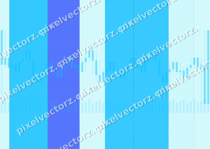 Glowing neon chart background in cyan and teal