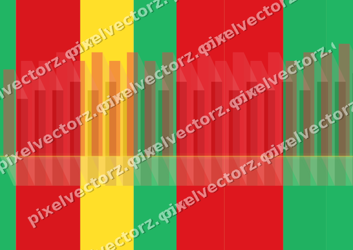 Soft pastel chart background in red and orange