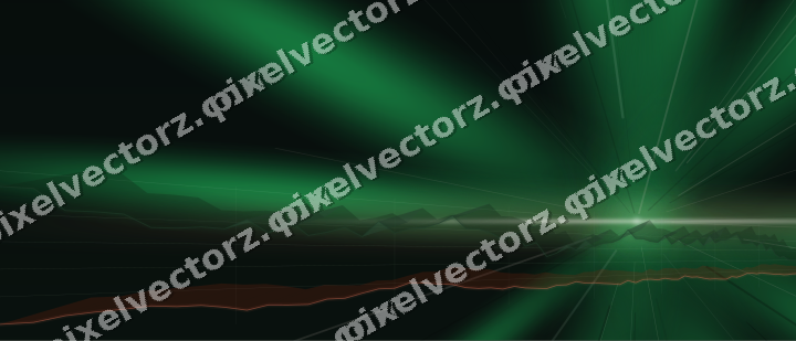 Glowing neon chart background in green and red