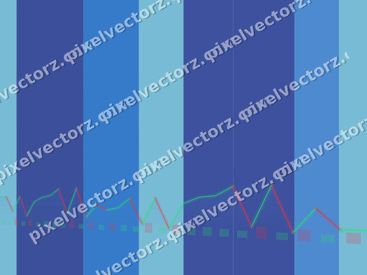 Soft pastel chart background in blue and cyan