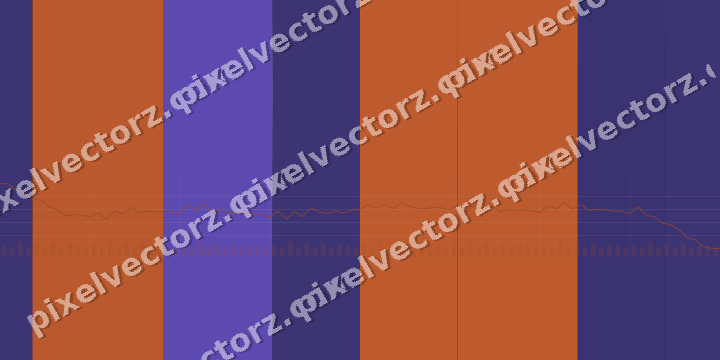 Glowing neon chart background in orange and blue