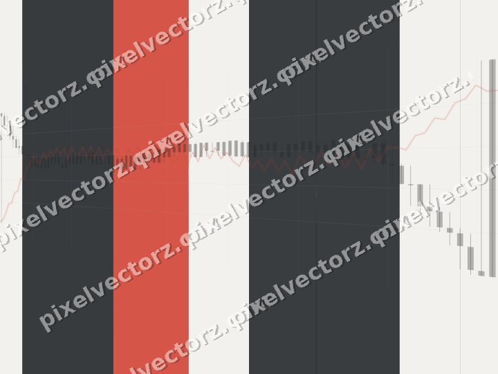 Glowing neon chart background in blue and red