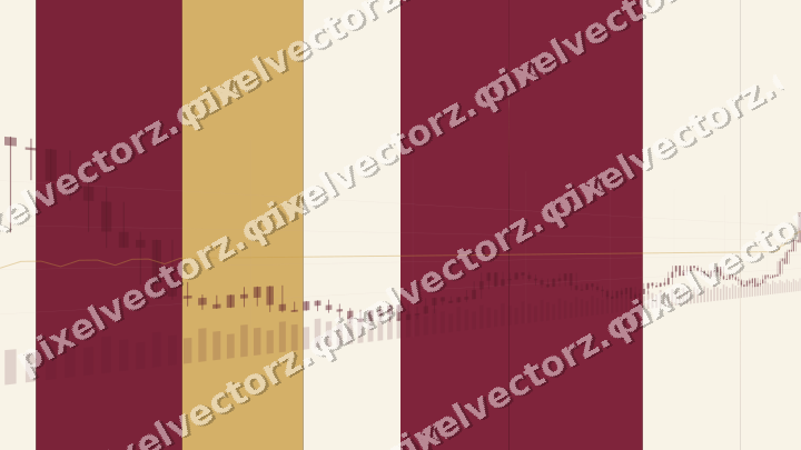 Glowing neon chart background in pink and amber