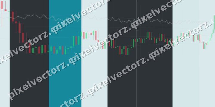 Soft pastel chart background in teal and pale cyan