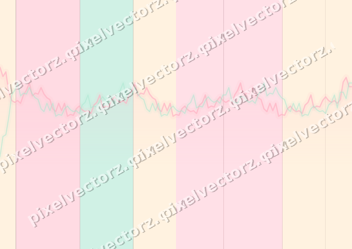 Glowing neon chart background in pink and amber