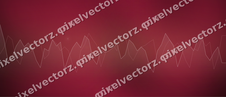 Glowing neon chart background in pink and amber