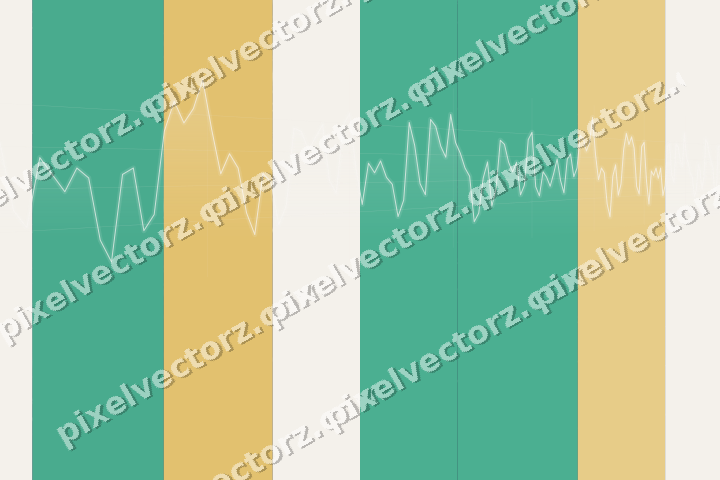 Glowing neon chart background in amber and green