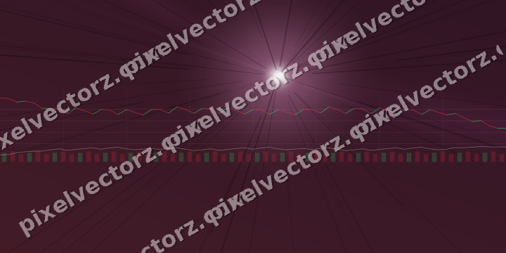 Glowing neon chart background in dark magenta and pink