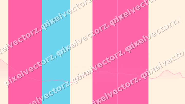Soft pastel chart background in pink and cyan