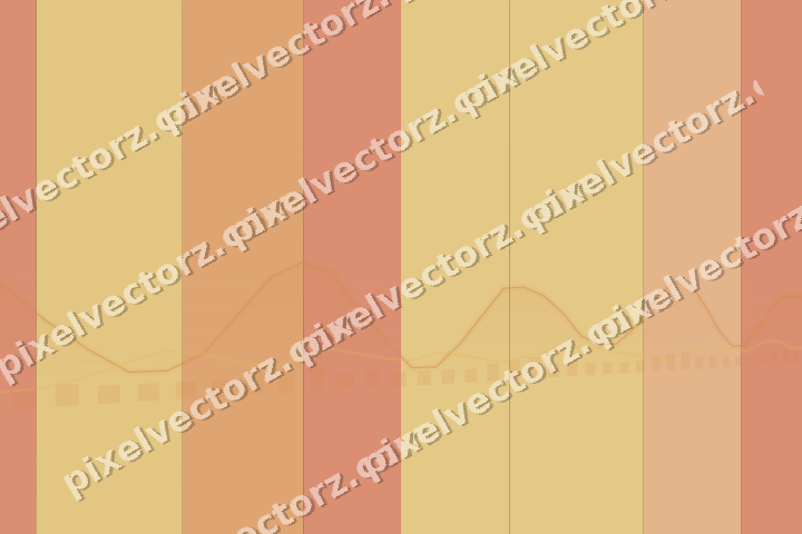 Glowing neon chart background in orange and amber