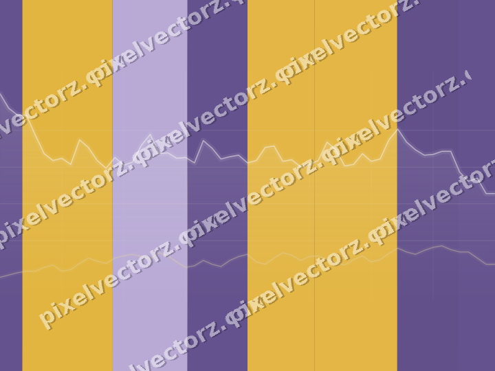 Glowing neon chart background in amber and purple