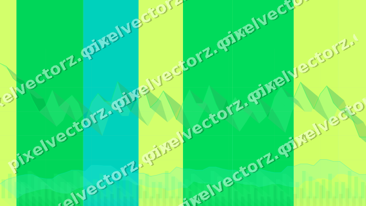 Soft pastel chart background in green and lime