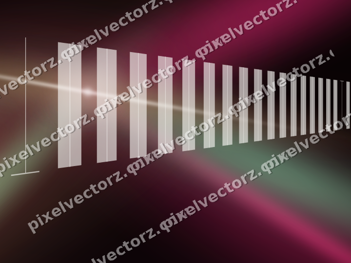 Glowing neon chart background in pink and green