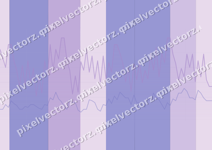Glowing neon chart background in purple and blue