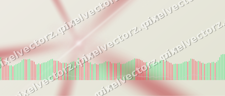 Soft pastel chart background in red and pale amber