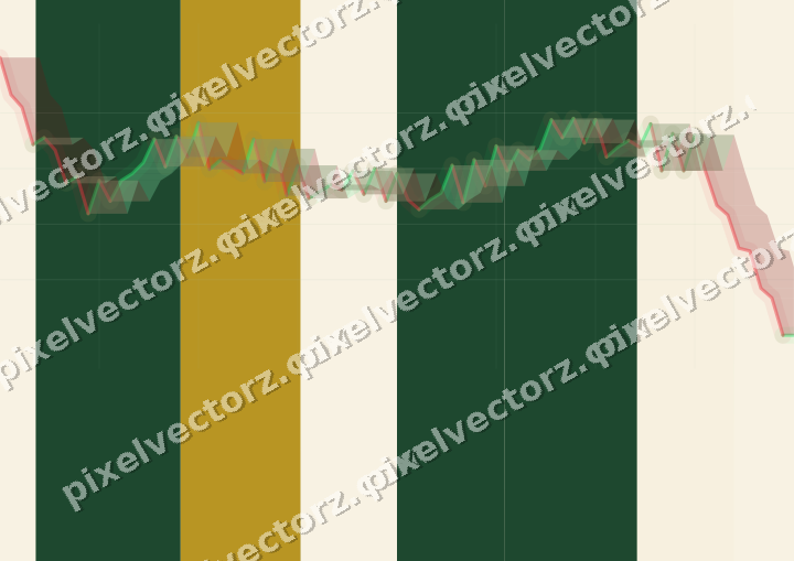 Soft pastel chart background in dark green and amber