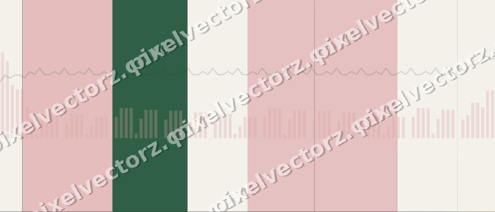 Glowing neon chart background in red and green