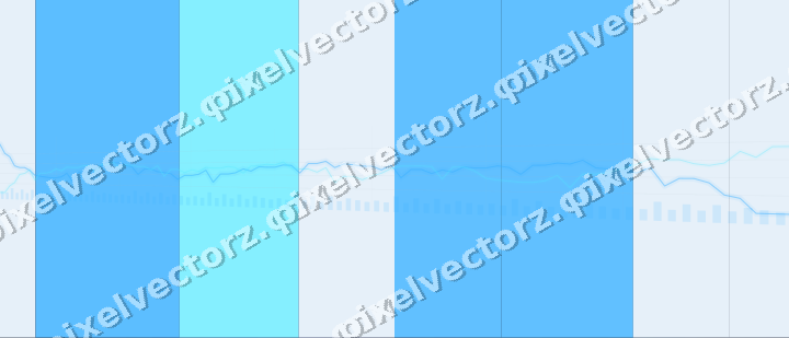 Glowing neon chart background in cyan and blue