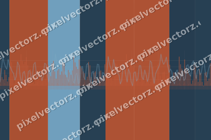 Soft pastel chart background in orange and cyan