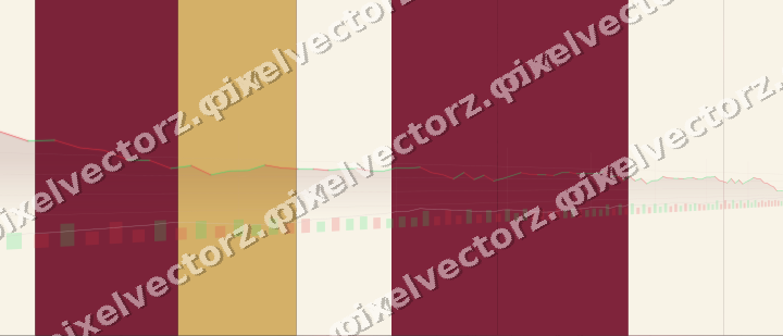 Glowing neon chart background in pink and amber
