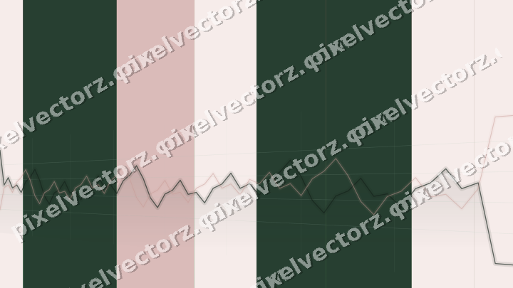 Glowing neon chart background in green and red