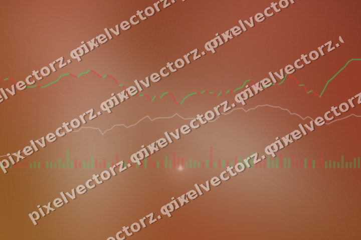 Leuchtender Neon Diagramm Hintergrund in Rot und Orange