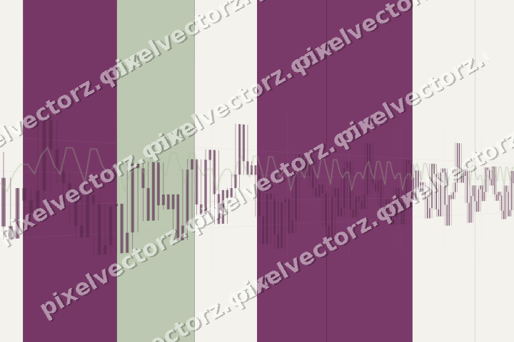 Glowing neon chart background in magenta and lime