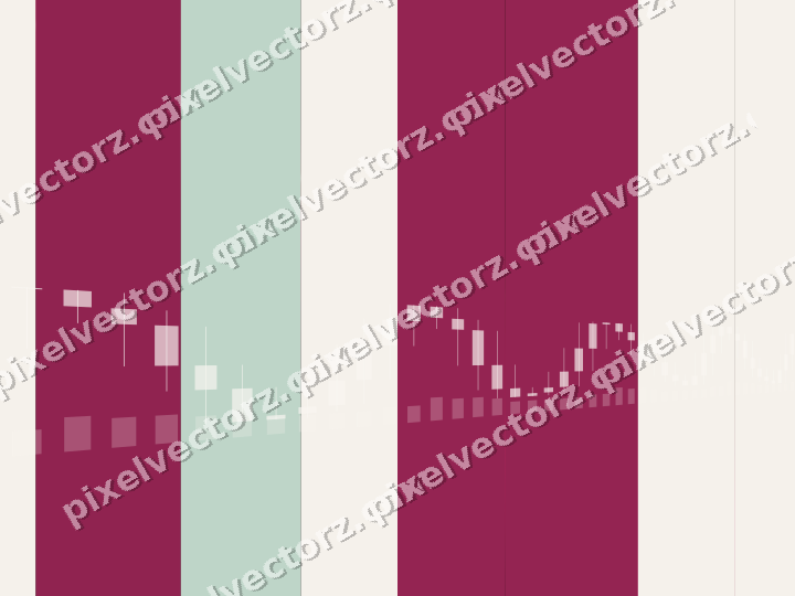 Glowing neon chart background in pink and green