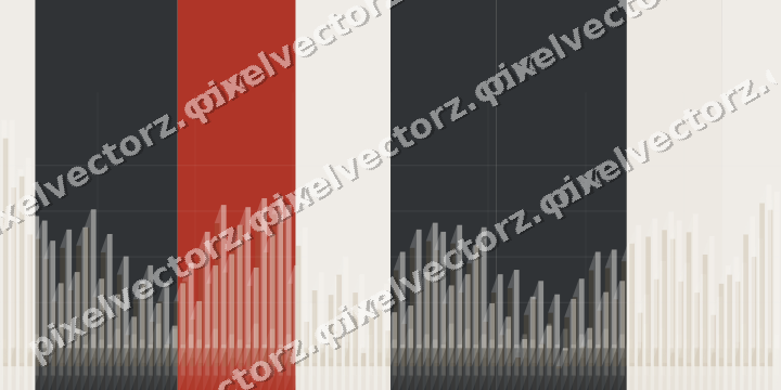 Soft pastel chart background in red and pale amber