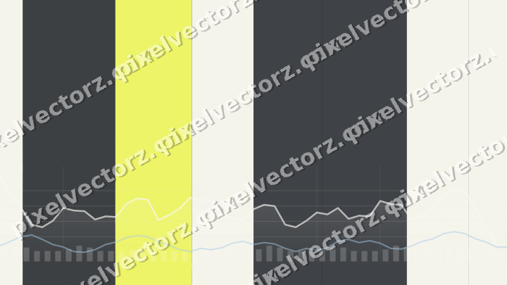 Glowing neon chart background in yellow and grey