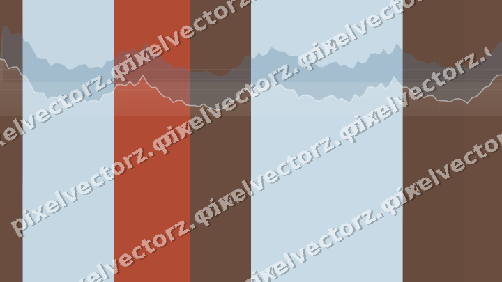 Glowing neon chart background in cyan and red