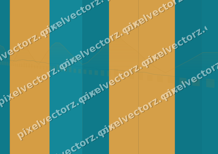 Glowing neon chart background in amber and dark teal