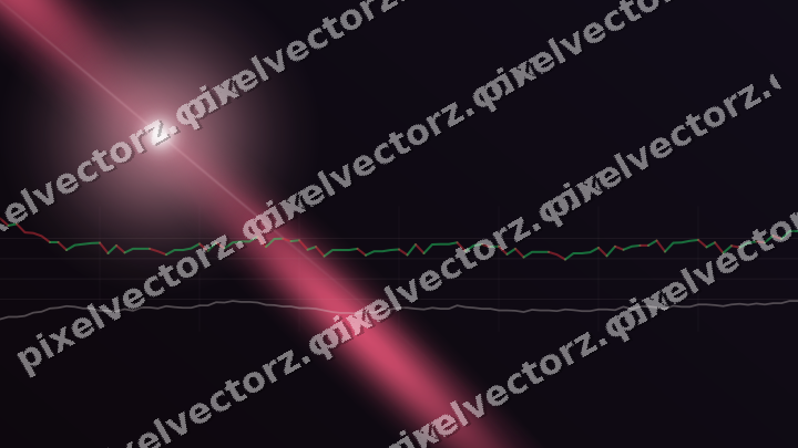 Glowing neon chart background in pink and amber