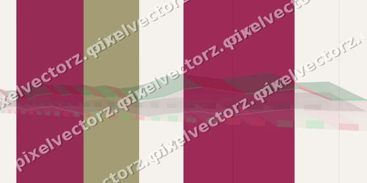 Glowing neon chart background in pink and yellow