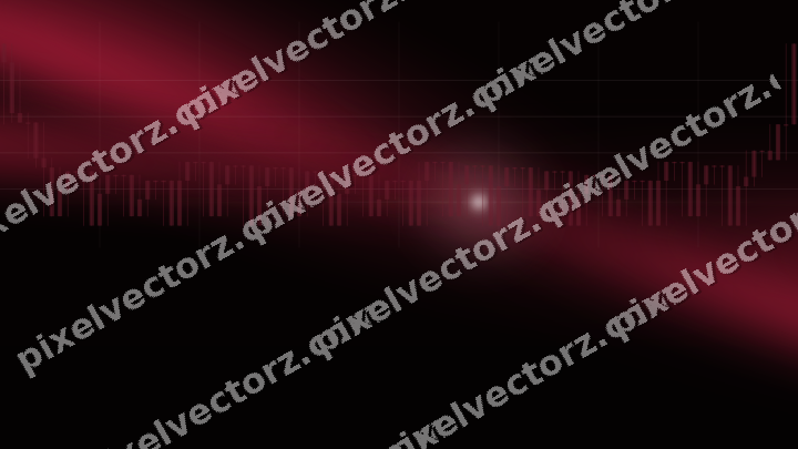 Glowing neon chart background in pink and red