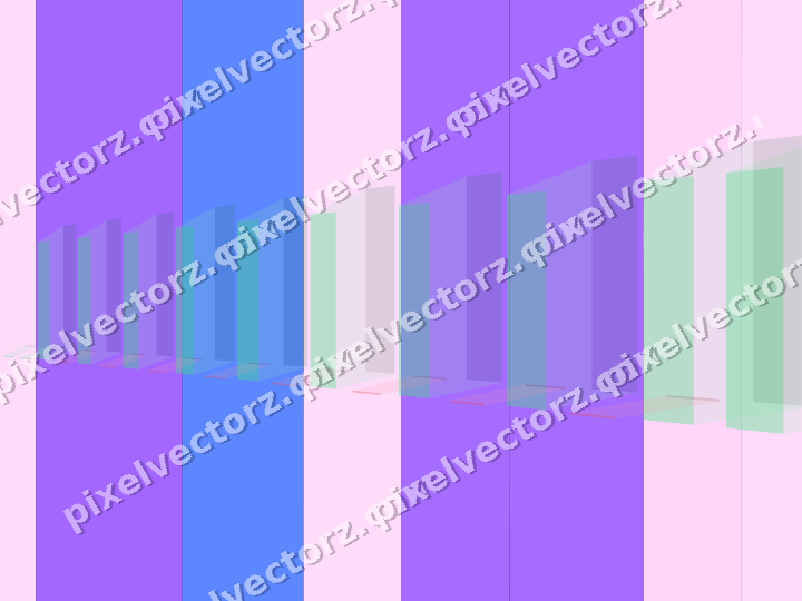 Glowing neon chart background in purple and blue
