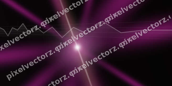 Glowing neon chart background in magenta and amber