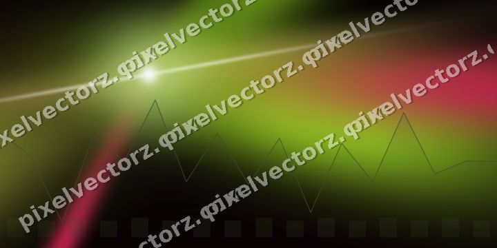 Glowing neon chart background in lime and pink