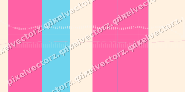 Glowing neon chart background in pink and cyan
