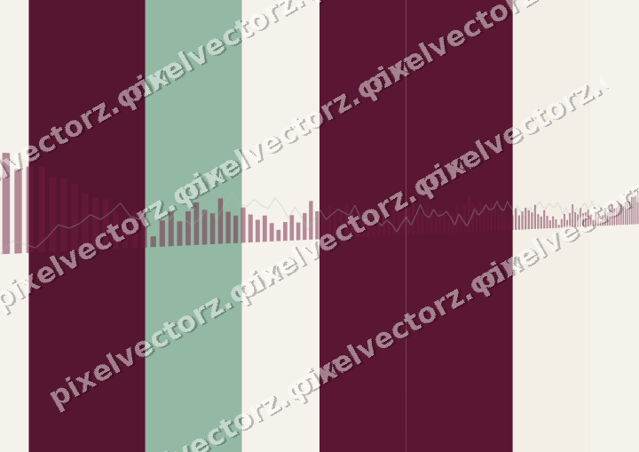 Soft pastel chart background in dark pink and green