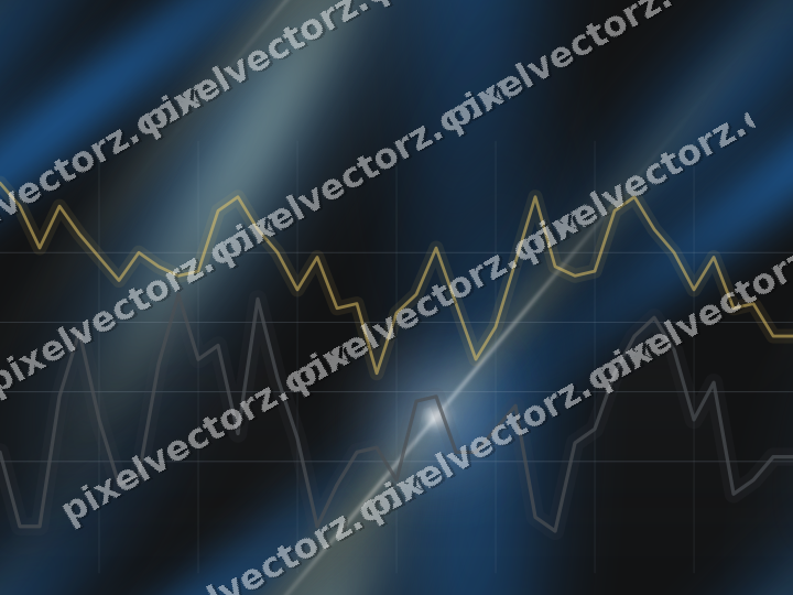 Nahtloser Neon Diagramm Hintergrund in Blau und Bernstein