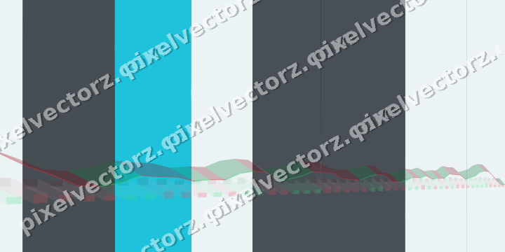 Glowing neon chart background in blue and teal
