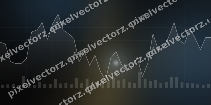 Leuchtender Neon Diagramm Hintergrund in Blau und Bernstein
