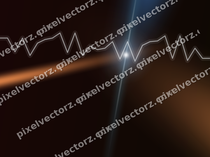 Glowing neon chart background in blue and red