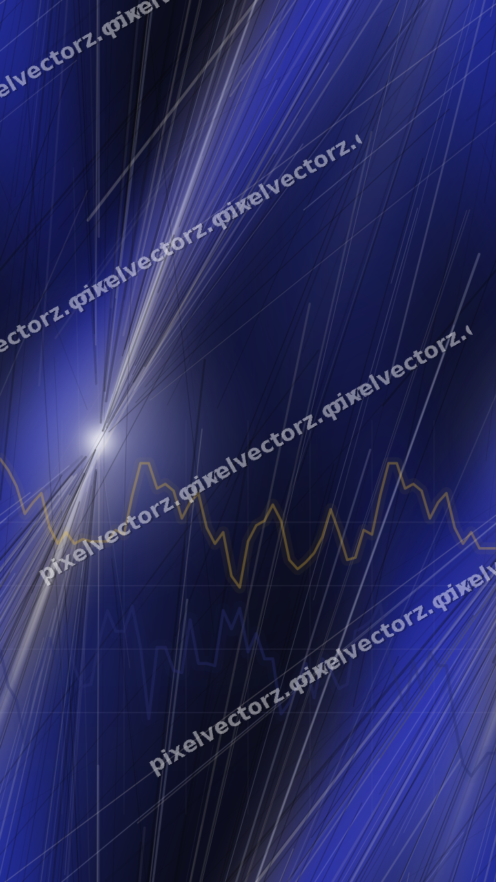 Nahtloser Neon Diagramm Hintergrund in Blau und Bernstein