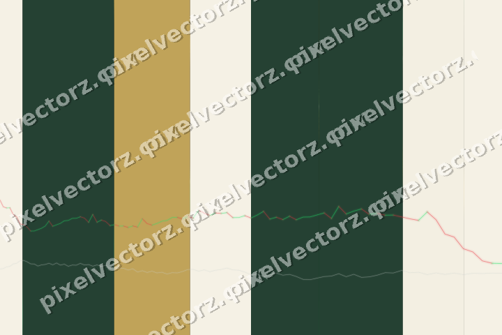 Glowing neon chart background in green and amber