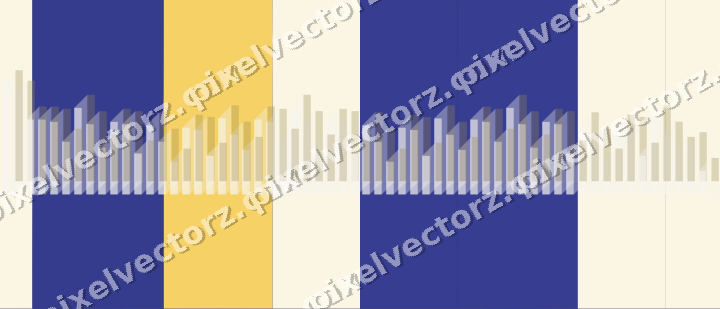 Glowing neon chart background in dark blue and amber