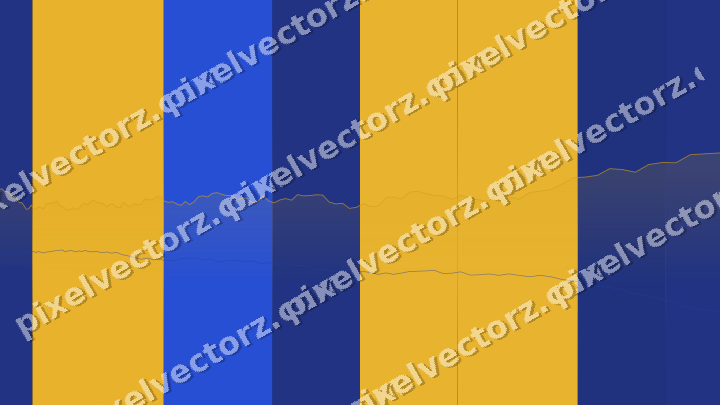 Glowing neon chart background in amber and blue