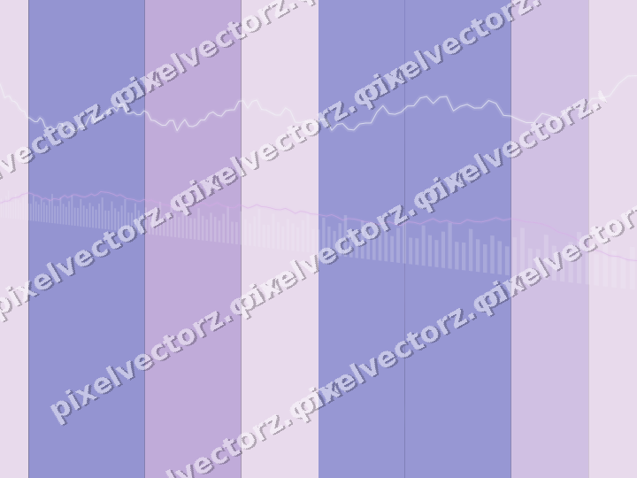Glowing neon chart background in purple and blue